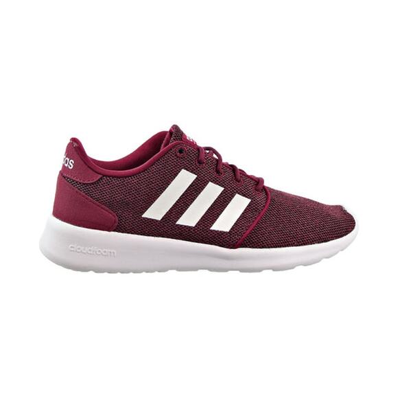 Adidas Cloudfoam QT Racer Running Women's Shoes - Maroon/White - Picture 7 of 16